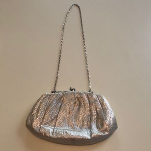 Vintage silver clutch